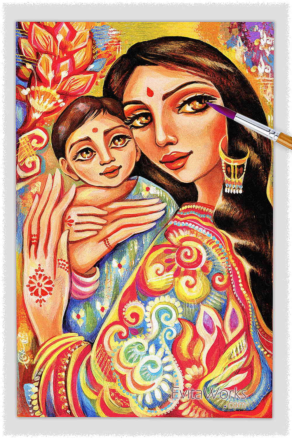 Goddess Blessing, Mother and Child ‹ EvitaWorks