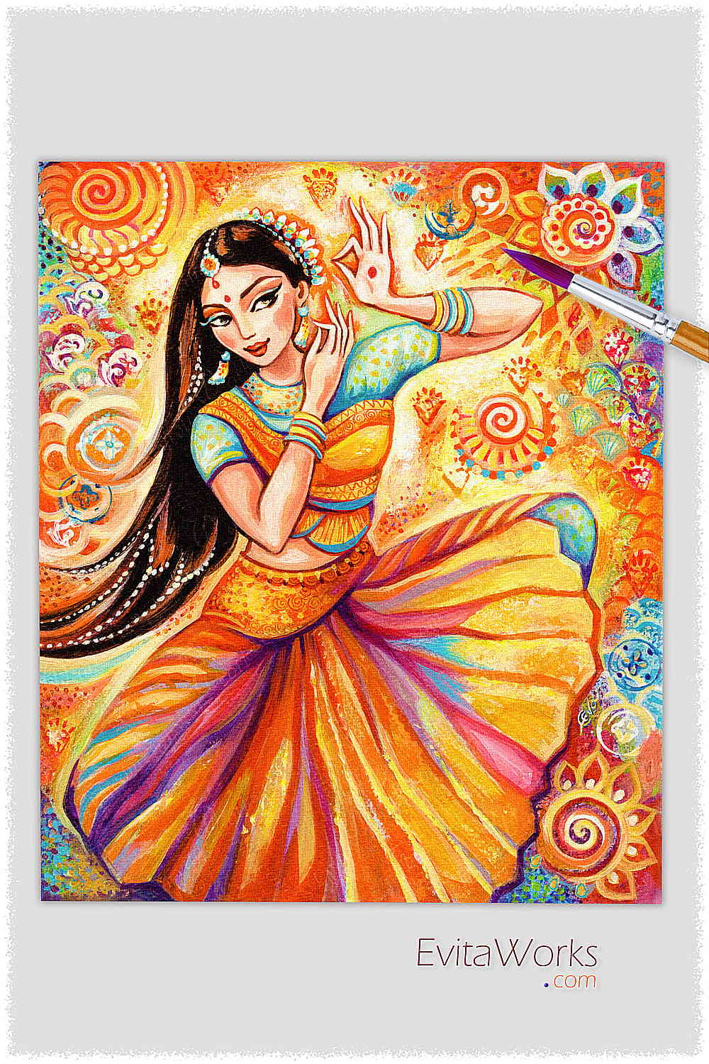 Indian traditional classical dance drawing || bharatanatyam dance drawing  || lakshiartscape - YouTube