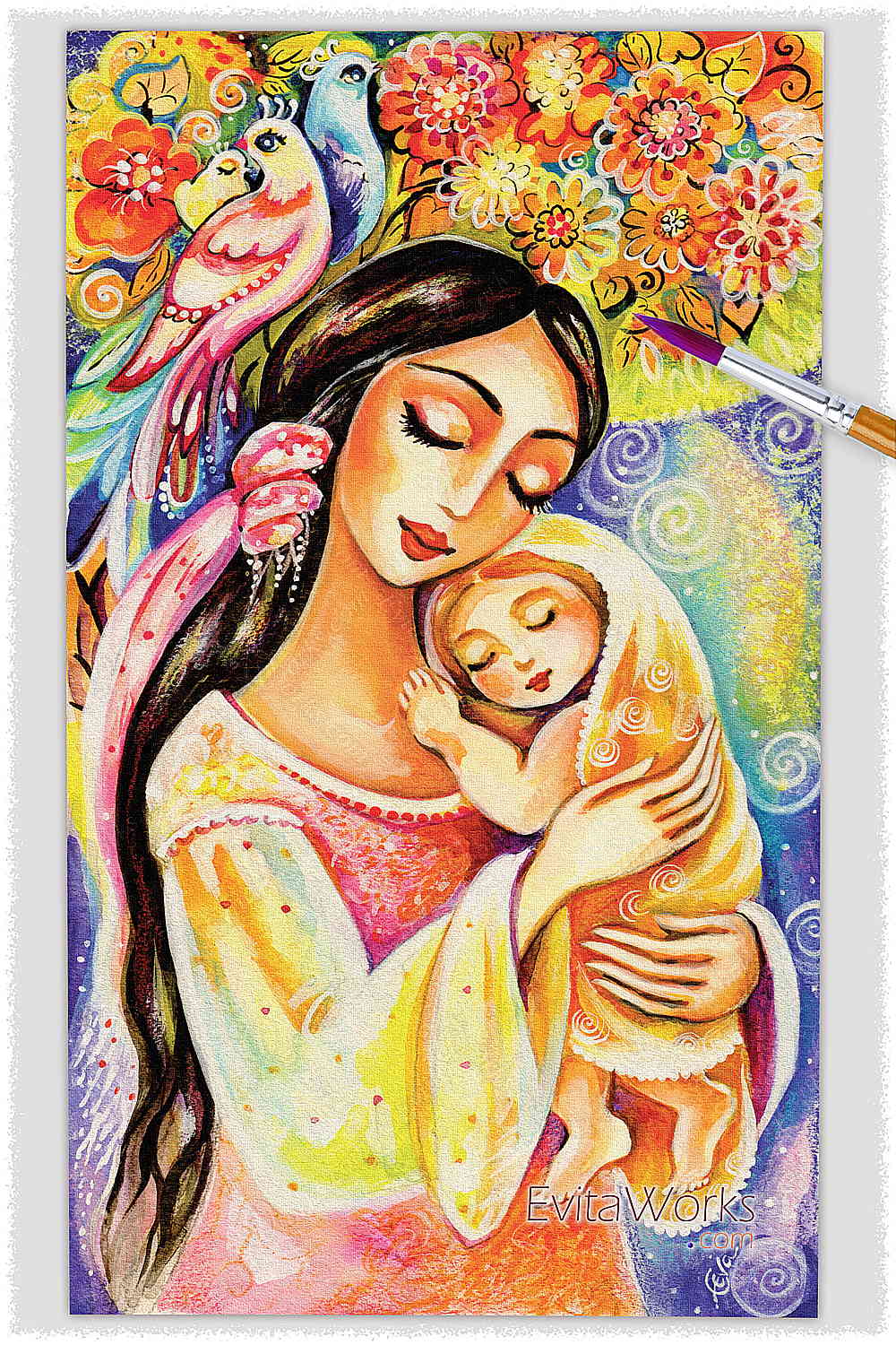 Little Angel Dreaming, Mother and Child ‹ EvitaWorks